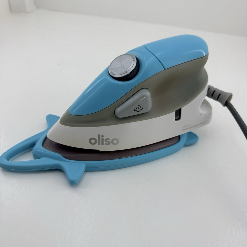Oliso M2 Pro Mini Project Iron Aqua w/ Silicone Protector *FOR PARTS & REPAIRS*